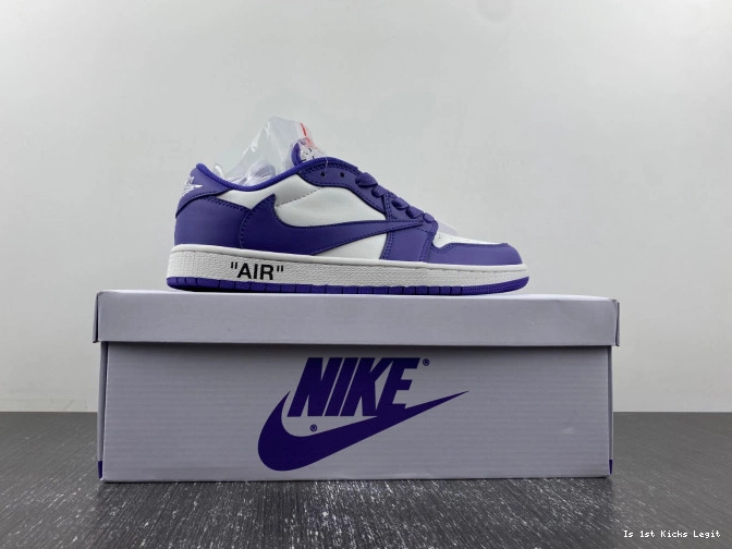 CUSTOM DM7890-386 OFF-WHITE X JORDAN SCOTT TRAVIS AIR 1 X 0809